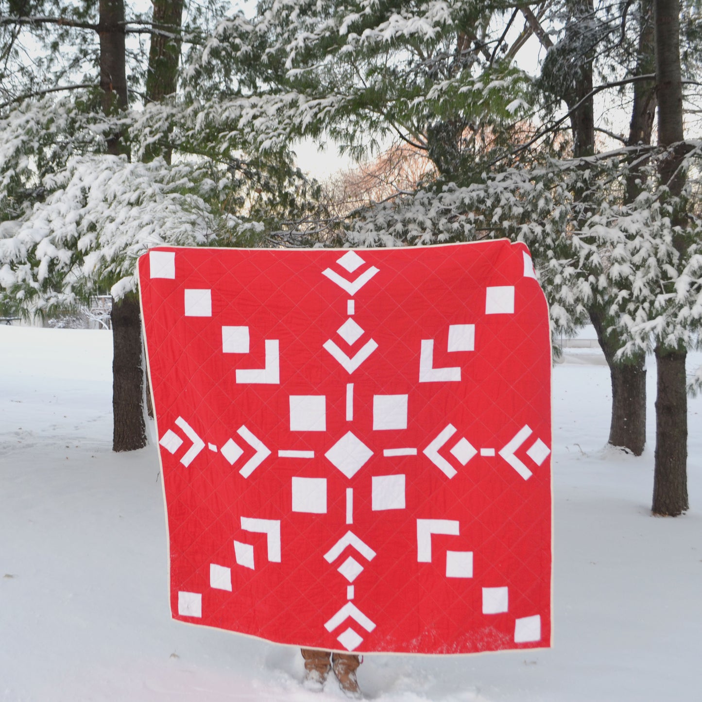 Single Snowflake Quilt Pattern