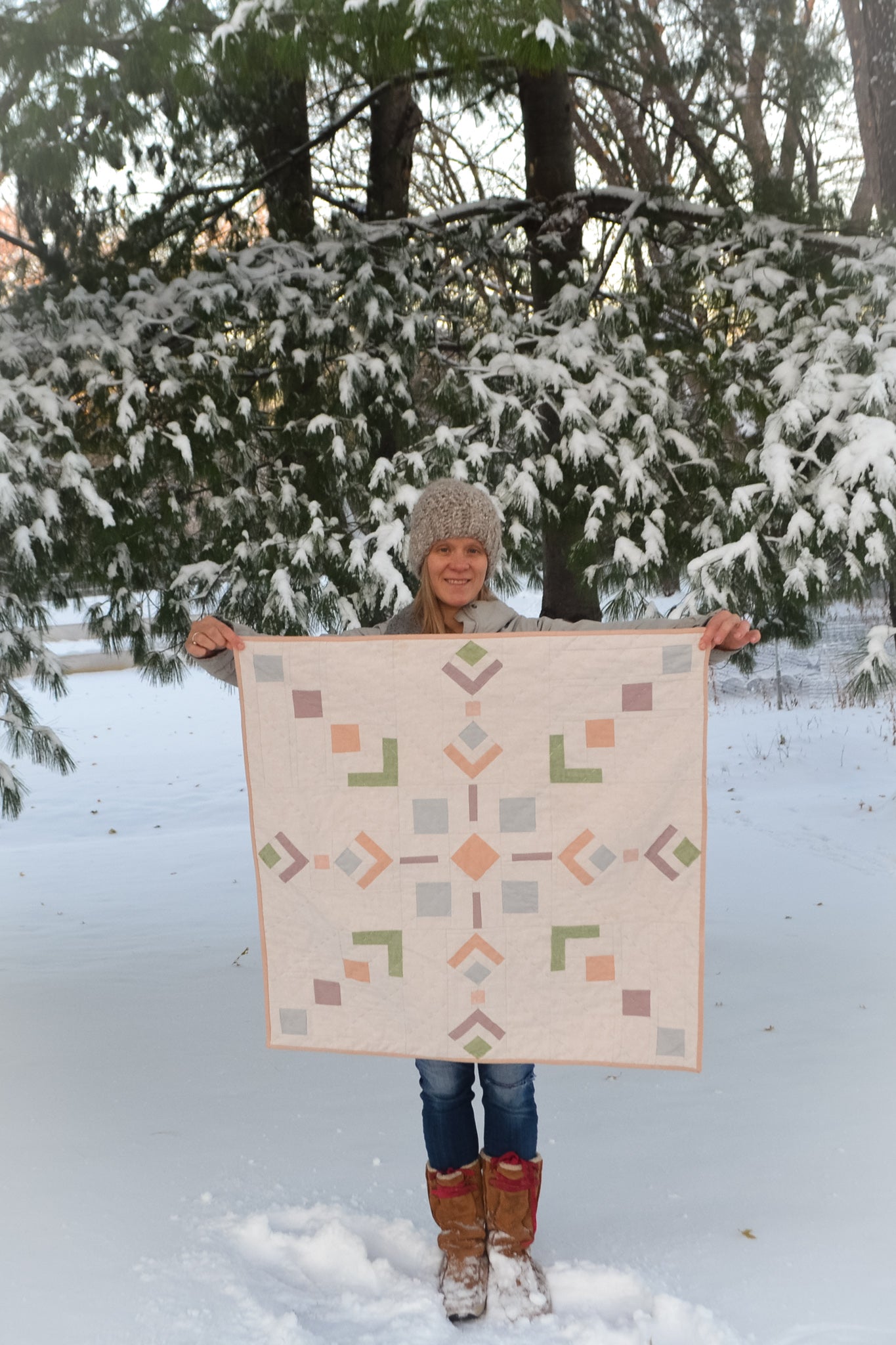 Single Snowflake Quilt Pattern