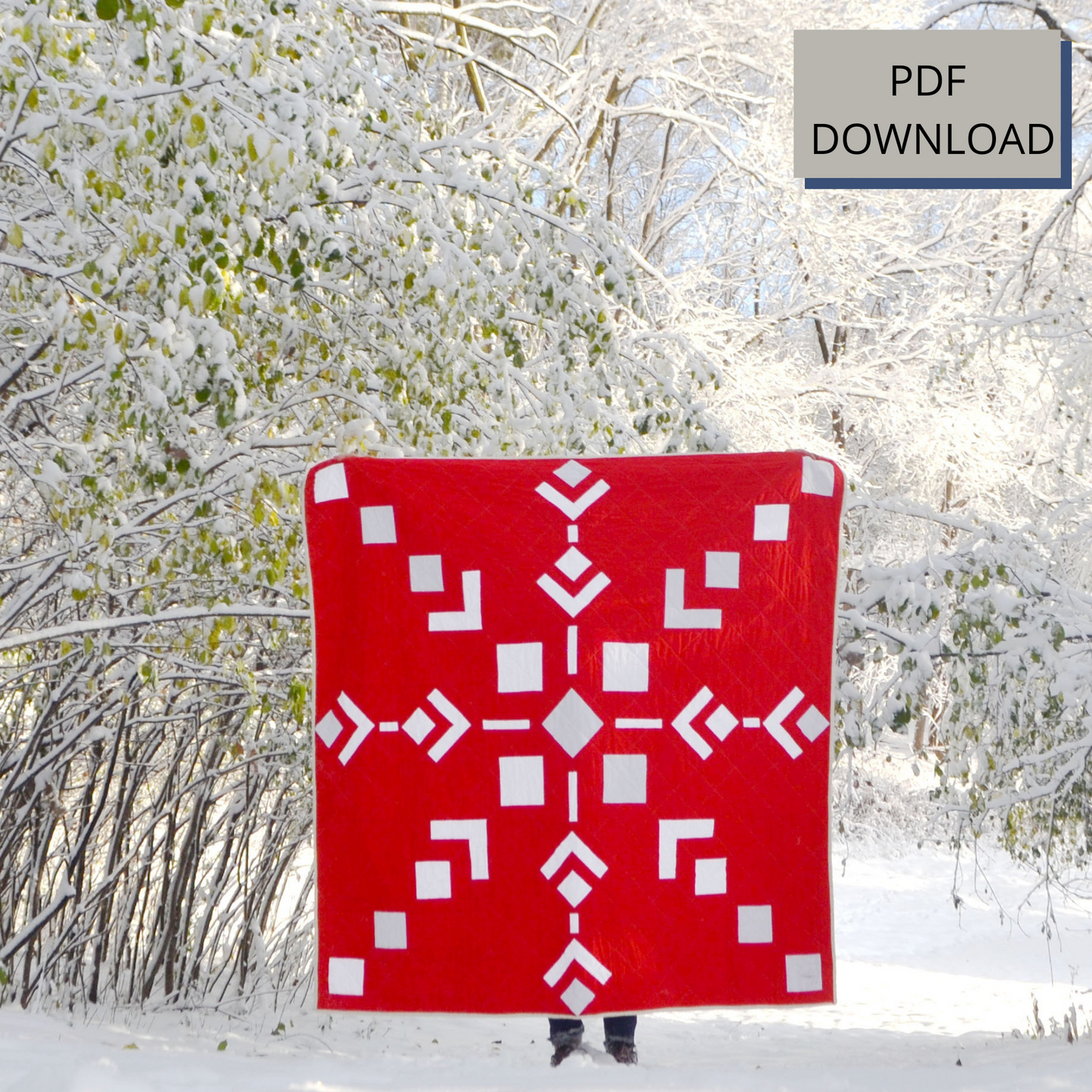 Single Snowflake Quilt Pattern