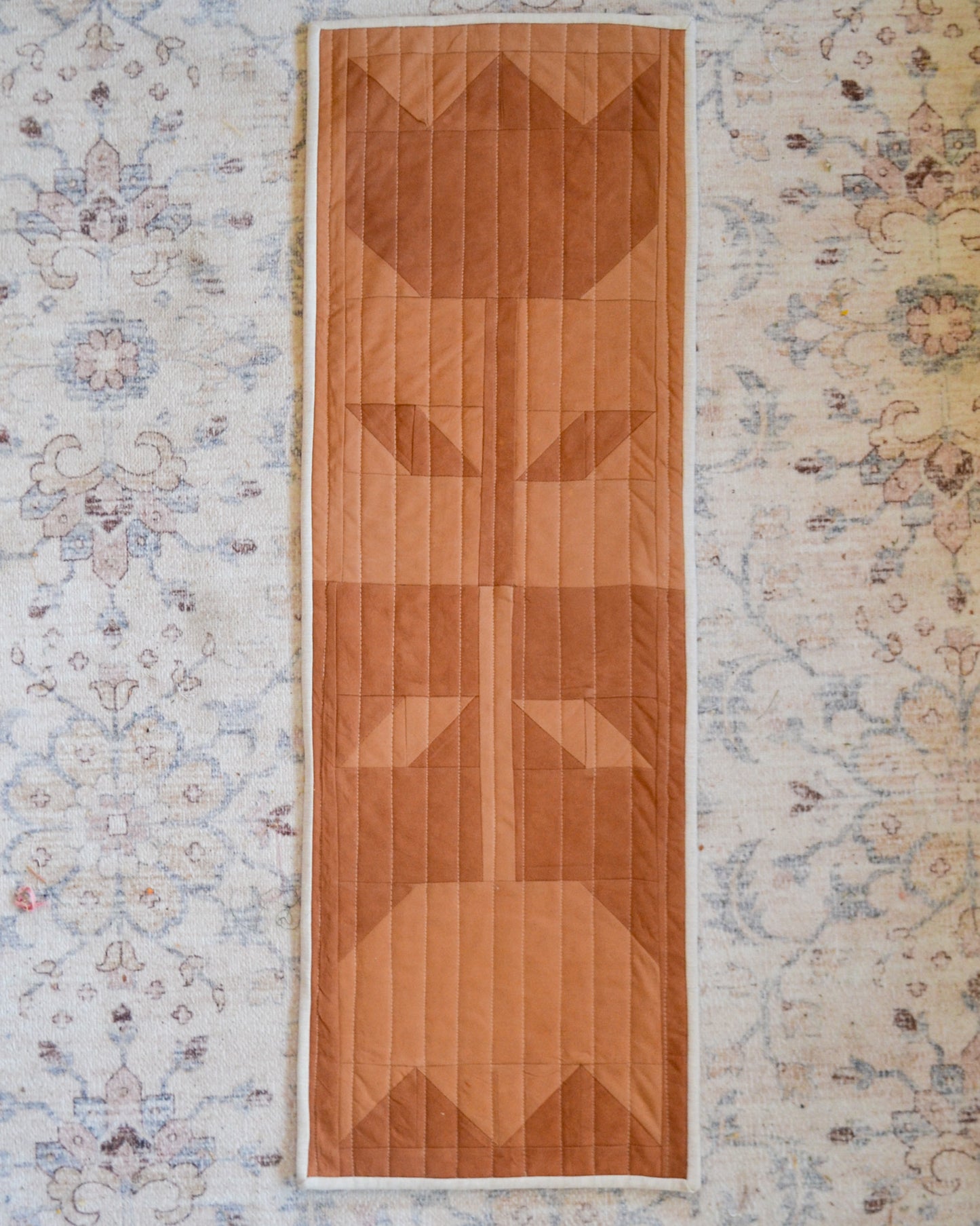 Side Lake Stitch Kit 02: Flower Block Wall Quilt