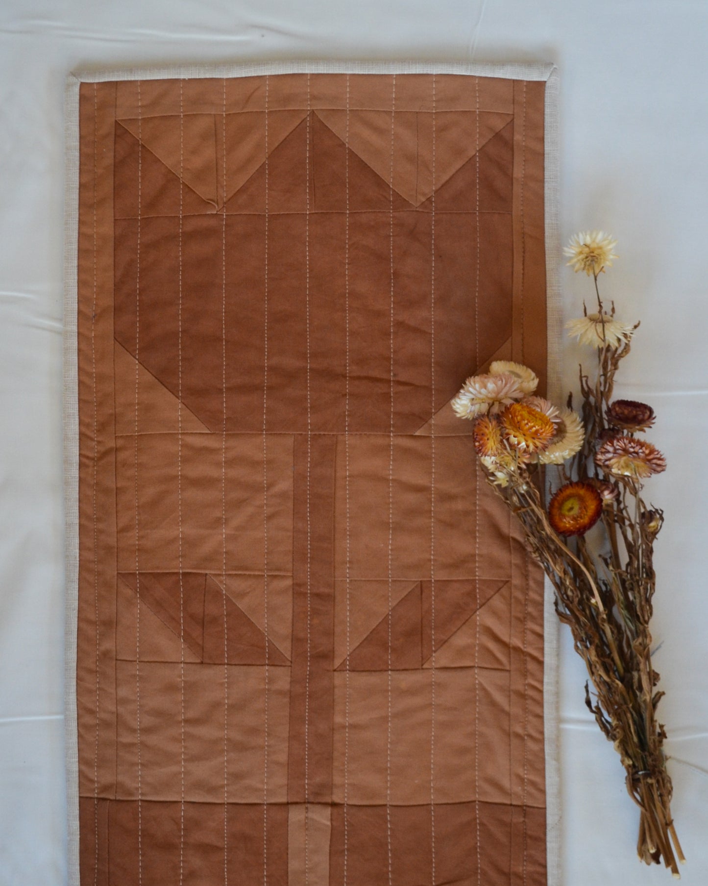 Side Lake Stitch Kit 02: Flower Block Wall Quilt