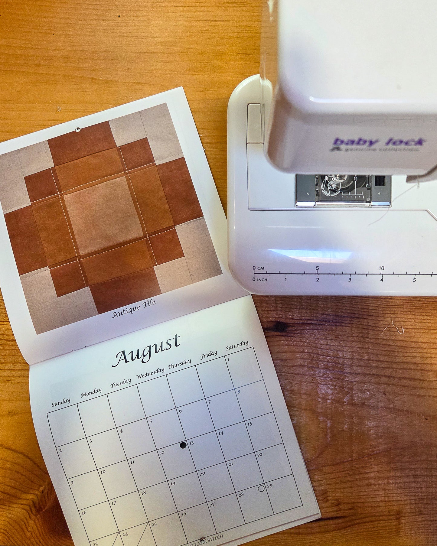 2026 Traditional Quilt Block Wall Calendar