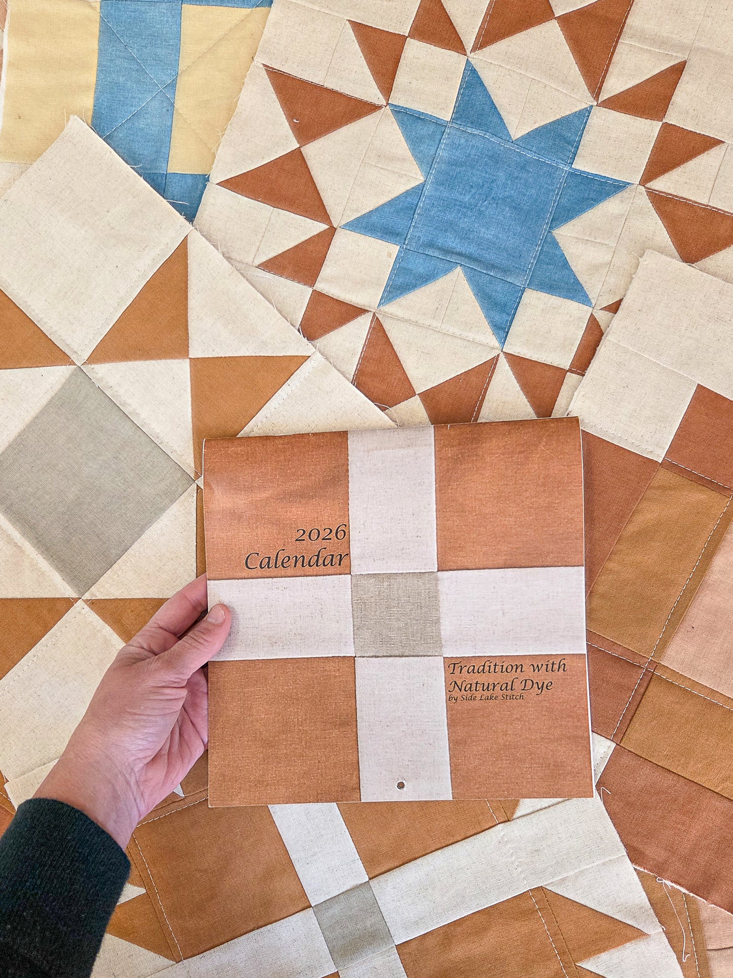 2026 Traditional Quilt Block Wall Calendar