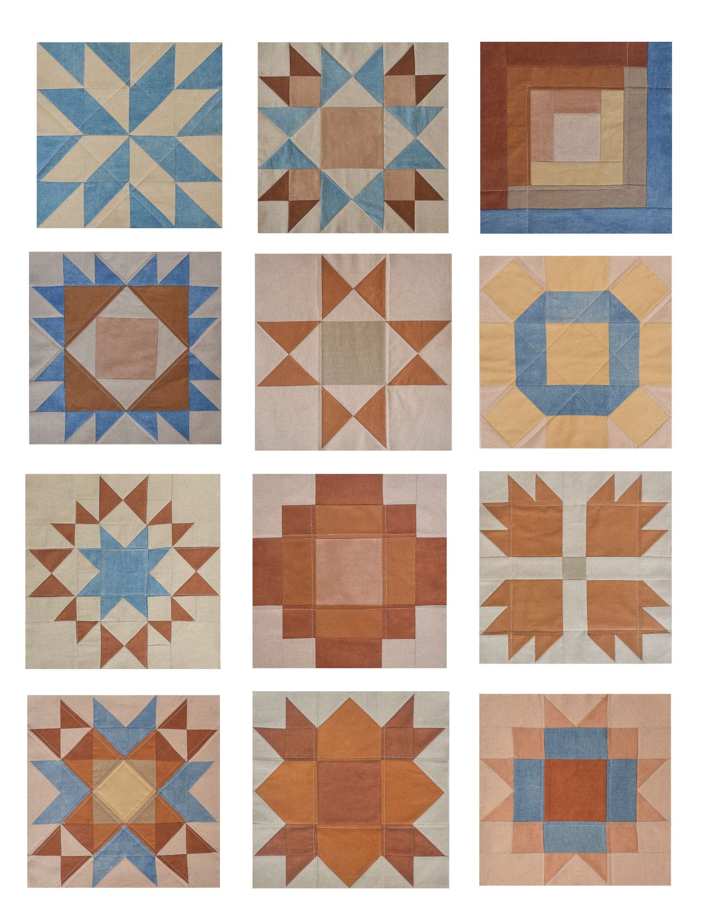 2026 Traditional Quilt Block Wall Calendar