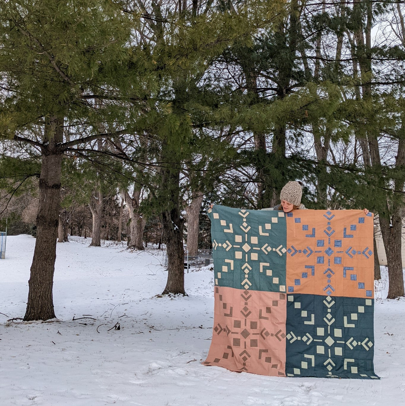 Single Snowflake Quilt Pattern