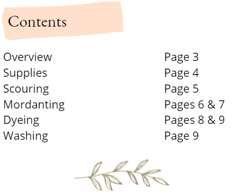 Beginner's Guide to Natural Dyeing