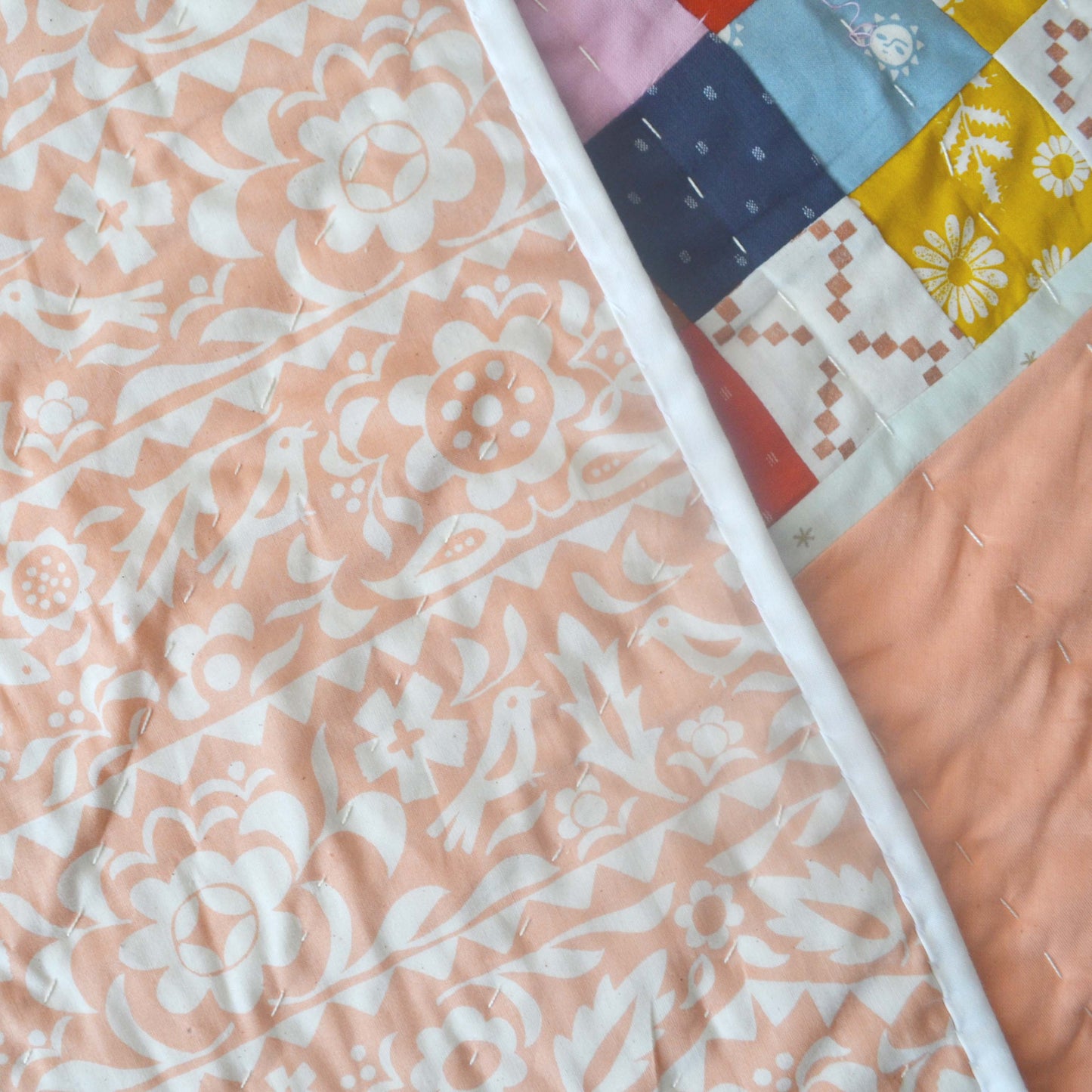 Baby Sunshine Quilt - Hand quilted