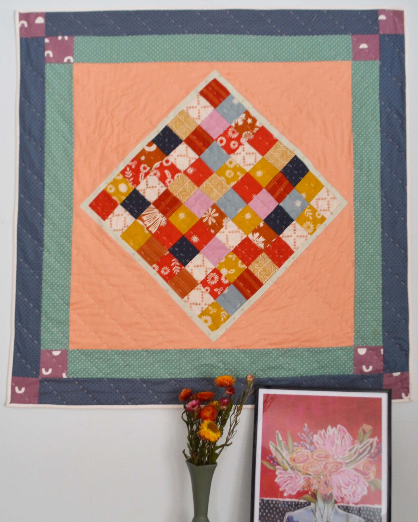 Baby Sunshine Quilt - Hand quilted
